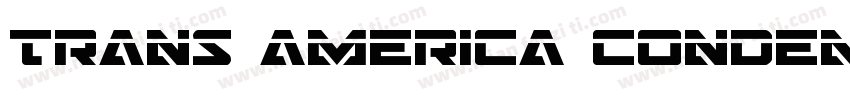 Trans america condensed字体转换